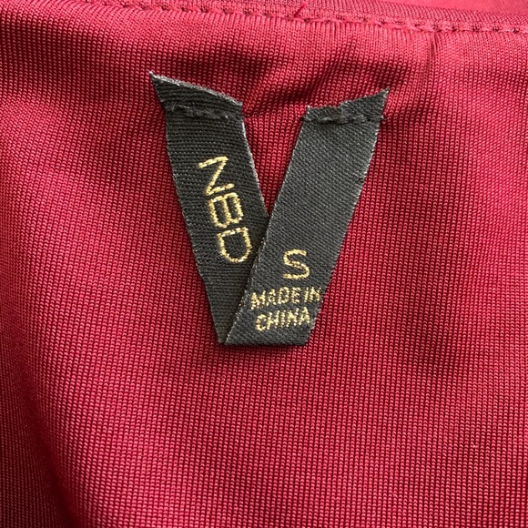 Revolve NBD Bordeaux Plum Unravel Strapless Mini Dress - Picture 8 of 8